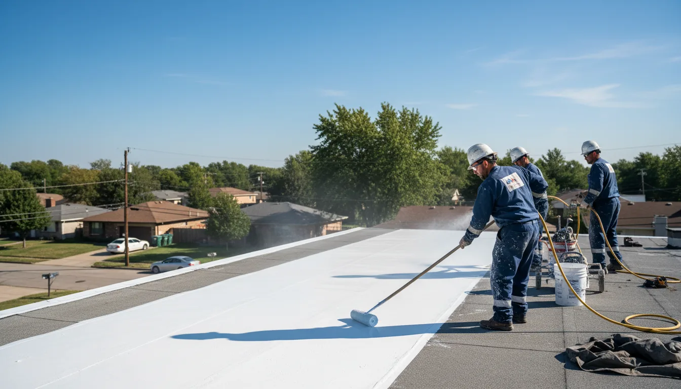 Commercial roof coating in Hingham, WI near me